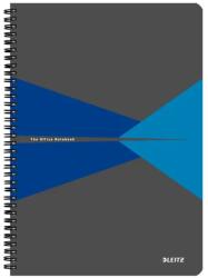 Leitz Caiet Leitz Office, carton laminat, FSC, reciclabil, A4, 90 coli, cu spira, matematica, albastru (SL464735)