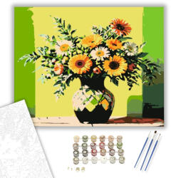 Számfestő Margaréta harmónia - számfestő készlet - 40×50 cm (Keretre feszítve) (crea_virag_1302-40X50-KF)