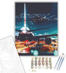 Számfestő Landolás - számfestő készlet - 40×50 cm (Keretre feszítve) (crea1355-40X50-KF)