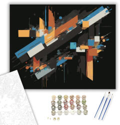 Számfestő Digitális Absztrakt Geometria - számfestő készlet - 40×50 cm (Keretre feszítve) (crea7246-40X50-KF)