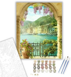 Számfestő Panoráma - számfestő készlet - 40×50 cm (Keretre feszítve) (crea1051-40X50-KF)