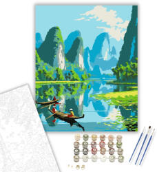  Guilin Csendes Szépsége - számfestő készlet - 50×60 cm (Keret nélkül)