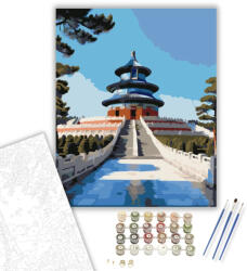 Számfestő Mennyek Temploma Ragyogása - számfestő készlet - 40×50 cm (Keretre feszítve) (crea7044-40X50-KF)