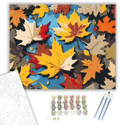 Számfestő Őszi Levélkoncert - számfestő készlet - 40×50 cm (Keretre feszítve) (crea3045-40X50-KF)