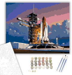 NASA Kennedy Űrközpont Indítóállomás - számfestő készlet - 40×50 cm (Keretre feszítve)