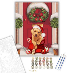  Igazi ajándék - számfestő készlet - 40×50 cm (Keretre feszítve)