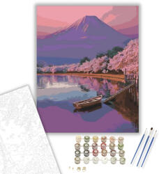 Számfestő Csónak a kikötőben - számfestő készlet - 40×50 cm (Keretre feszítve) (crea1439-40X50-KF)