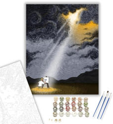 Számfestő Cseppnyi napsugár - számfestő készlet - 40×50 cm (Keretre feszítve) (crea1340-40X50-KF)