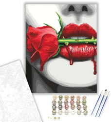  Vérző szerelem - számfestő készlet - 40×50 cm (Keretre feszítve)