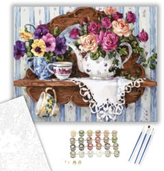 Számfestő Illatos dekoráció - számfestő készlet - 40×50 cm (Keretre feszítve) (crea1058-40X50-KF)