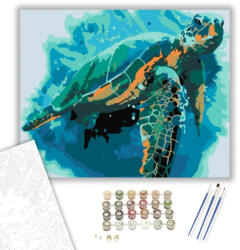  Teknőc - számfestő készlet - 40×50 cm (Keretre feszítve)