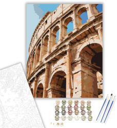  Római Colosseum Közelről - számfestő készlet - 40×50 cm (Keretre feszítve)