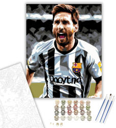  Futball Legenda Ünneplés Közben - számfestő készlet - 40×50 cm (Keretre feszítve)