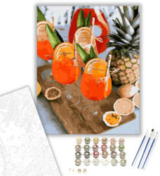 Számfestő Koktélok - számfestő készlet - 40×50 cm (Keretre feszítve) (crea1015-40X50-KF)