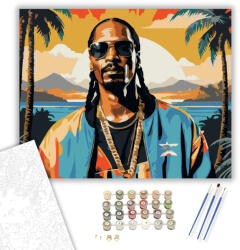 Számfestő Graffiti Stílusú Portré - számfestő készlet - 40×50 cm (Keretre feszítve) (crea6321-40X50-KF)