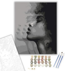  Oldal Portré - számfestő készlet - 40×50 cm (Keretre feszítve)