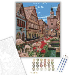 Számfestő Tündérek földeje - számfestő készlet - 40×50 cm (Keretre feszítve) (crea1407-40X50-KF)