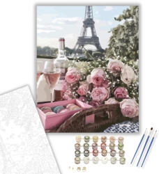  Párizsban jártam - számfestő készlet - 40×50 cm (Keretre feszítve)
