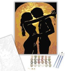  Szerelmesek Árnyéka - számfestő készlet - 40×50 cm (Keretre feszítve)
