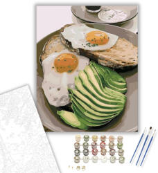 Számfestő Bon appetit - számfestő készlet - 40×50 cm (Keretre feszítve) (crea1264-40X50-KF)