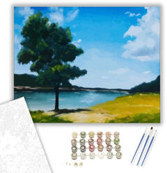 Számfestő Táj - számfestő készlet - 40×50 cm (Keretre feszítve) (crea1265-40X50-KF)