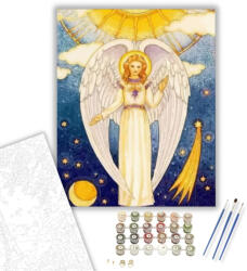 Számfestő Szárnyas angyal - számfestő készlet - 40×50 cm (Keretre feszítve) (crea432-40X50-KF)