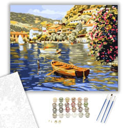 Számfestő Velencei Öböl - számfestő készlet - 40×50 cm (Keretre feszítve) (E070-40X50-KF)