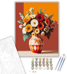 Számfestő Kertész álma - számfestő készlet - 40×50 cm (Keretre feszítve) (crea_virag_1305-40X50-KF)