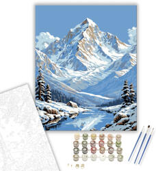  Hegyi Harmónia - számfestő készlet - 40×50 cm (Keretre feszítve)