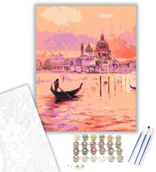 Számfestő Velencei Táj - számfestő készlet - 40×50 cm (Keretre feszítve) (ujszam141-40X50-KF)