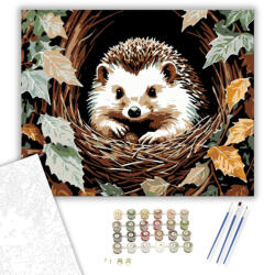 Számfestő Őszi Erdő Csodája - számfestő készlet - 40×50 cm (Keretre feszítve) (crea5236-40X50-KF)