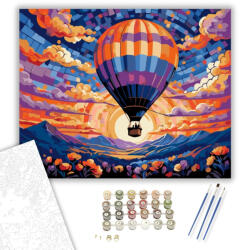 Számfestő Lebegő Álomvilág - számfestő készlet - 40×50 cm (Keretre feszítve) (crea5284-40X50-KF)