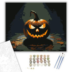  Füstös Halloween éj - számfestő készlet - 40×50 cm (Keretre feszítve)
