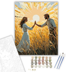 Számfestő Kézfogás a Mezőn - számfestő készlet - 40×50 cm (Keretre feszítve) (crea6211-40X50-KF)
