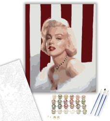 Számfestő Marilyn Monroe - számfestő készlet - 40×50 cm (Keretre feszítve) (6122-40X50-KF)