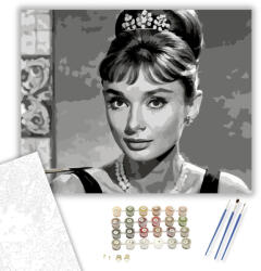  Klasszikus Portré - számfestő készlet - 40×50 cm (Keretre feszítve)