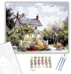  Otthoni Emlékek - számfestő készlet - 40×50 cm (Keretre feszítve)