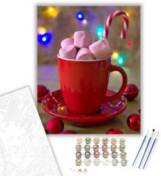  Pillecukor- számfestő készlet - 40×50 cm (Keretre feszítve)