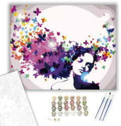 Számfestő Szárnyaló gondolatok - számfestő készlet - 40×50 cm (Keretre feszítve) (crea1351-40X50-KF)