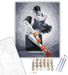 Számfestő Balettcipő - számfestő készlet - 40×50 cm (Keretre feszítve) (crea112-40X50-KF)