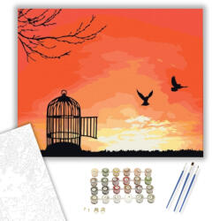  Szabadság - számfestő készlet - 40×50 cm (Keretre feszítve)