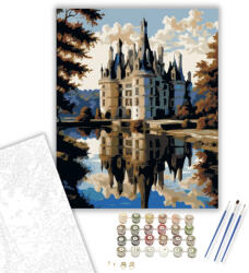  Château de Chambord - számfestő készlet - 80×100 cm (Keretre feszítve)