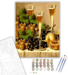  Sommelier - számfestő készlet - 40×50 cm (Keretre feszítve)