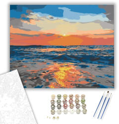  Tengeri Naplemente - számfestő készlet - 40×50 cm (Keretre feszítve)