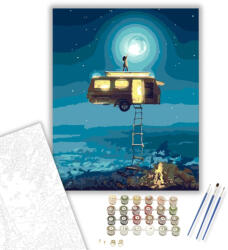  Álom világ - számfestő készlet - 40×50 cm (Keretre feszítve)