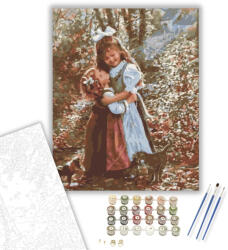 Számfestő Testvéri szeretet - számfestő készlet - 40×50 cm (Keretre feszítve) (crea1214-40X50-KF)