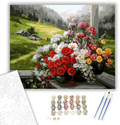  A vidék csodája - számfestő készlet - 40×50 cm (Keretre feszítve)