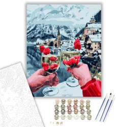  Eperbor - számfestő készlet - 40×50 cm (Keretre feszítve)