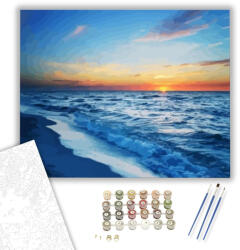 Számfestő Napfelkelte - számfestő készlet - 40×50 cm (Keretre feszítve) (crea013-40X50-KF)