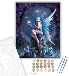  Tündér - számfestő készlet - 40×50 cm (Keretre feszítve)
